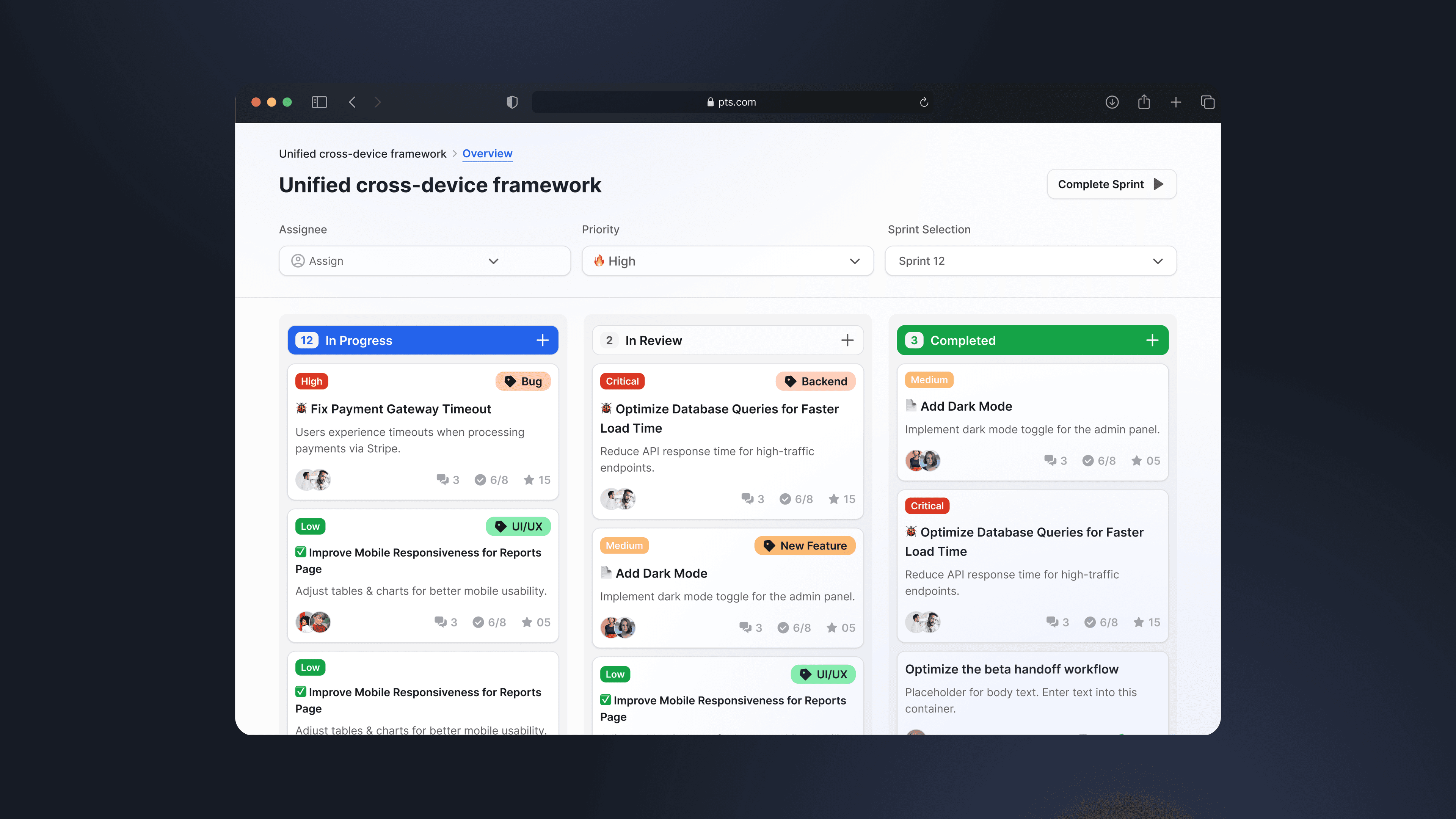 Cross-team collaboration activity logs